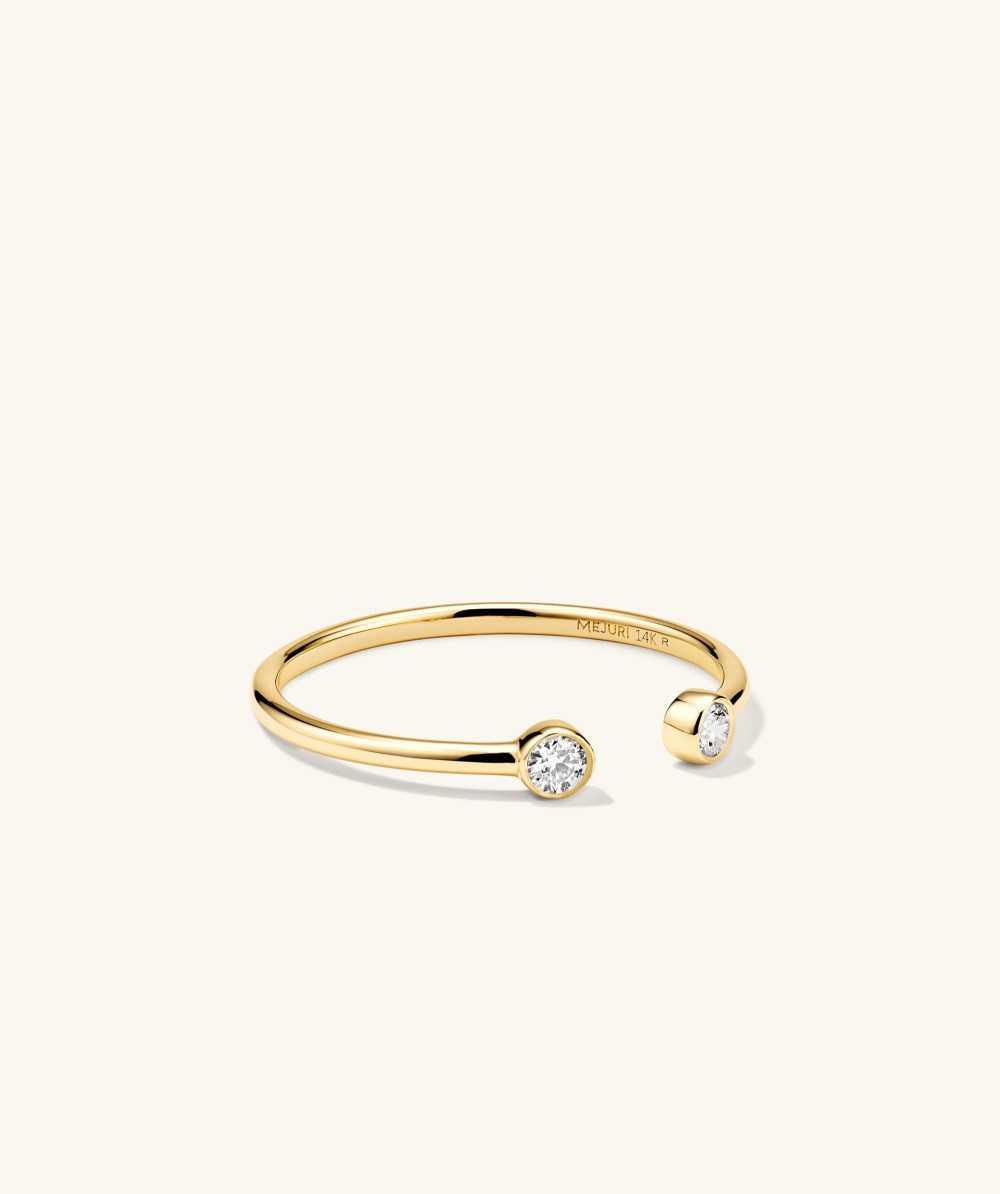 Mejuri Lab Grown Diamonds Open Ring - 14k Yellow Gold Canada Store