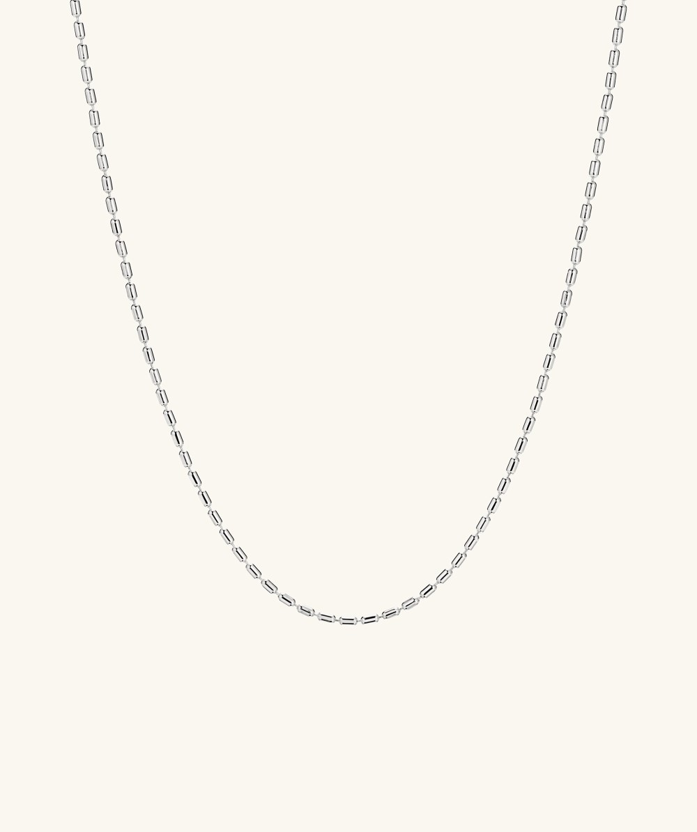 Mejuri Barrel Link Chain Necklace - Sterling Silver Canada Store