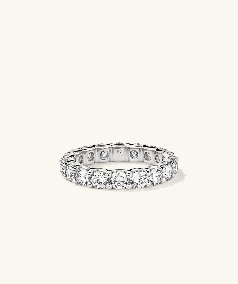 Mejuri 3.5mm Lab Grown Diamond Eternity Band - 14k White Gold Canada Store