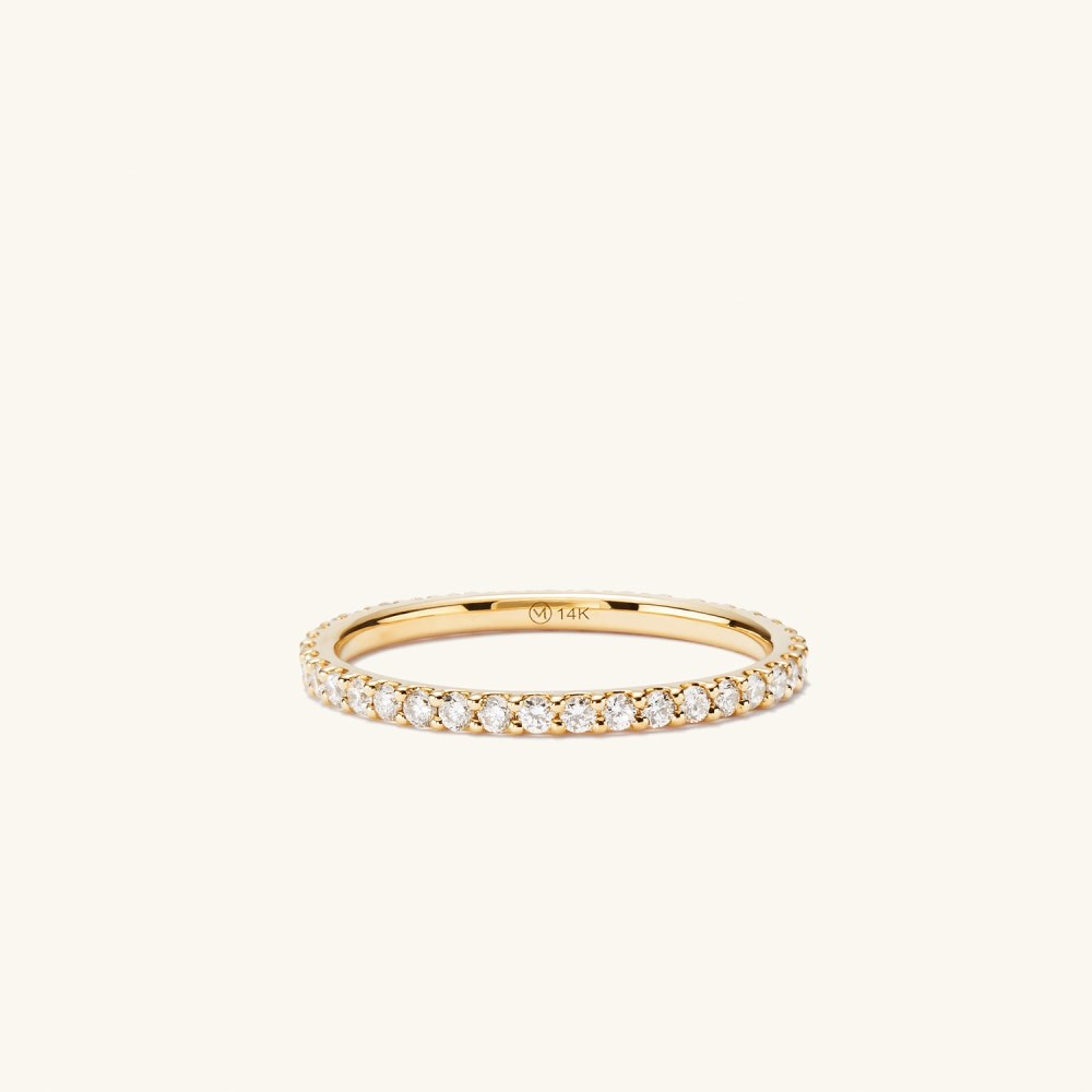 Mejuri Diamond Eternity Band - 14k Yellow Gold Canada Store