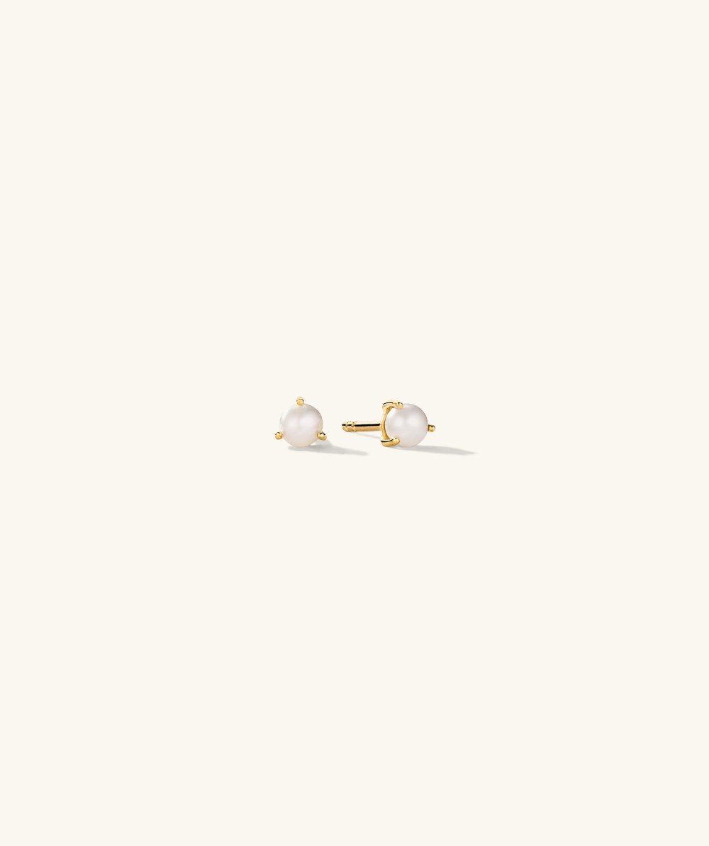 Mejuri Gemstone Mini Studs - 14k Yellow Gold Canada Store