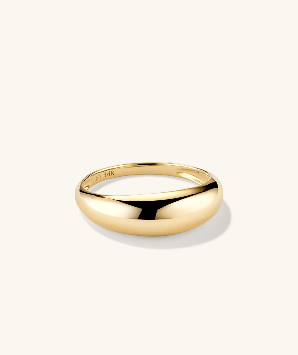 Mejuri Thin D?me Ring - 14k Yellow Gold Canada Store