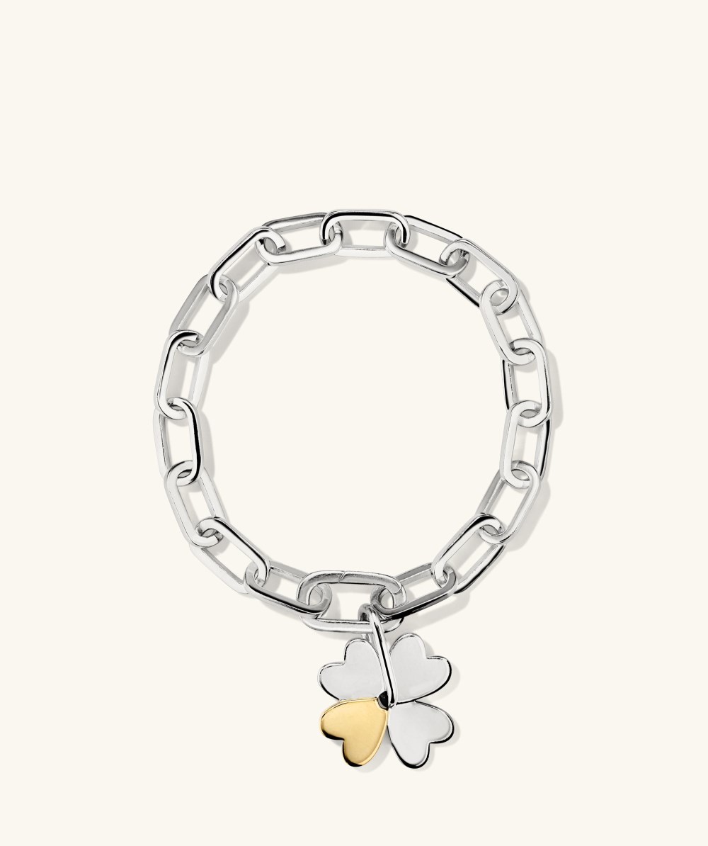 Mejuri Mejuri x GANNI Clover Charm Bracelet - Sterling Silver Canada Store