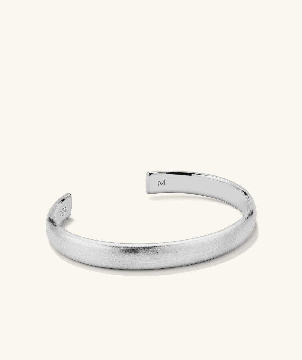 Mejuri Bold Cuff - Brushed Sterling Silver Canada Store