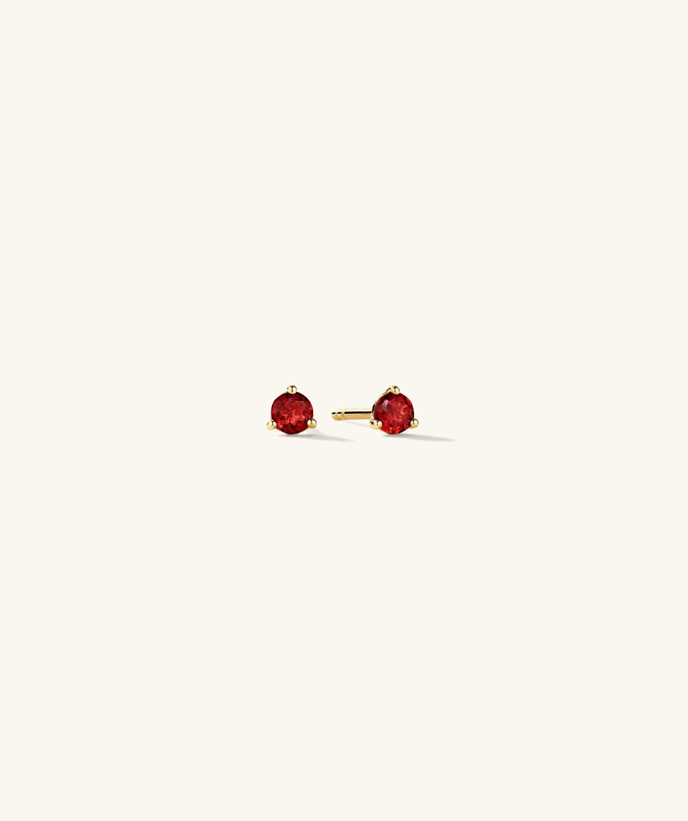 Mejuri Gemstone Mini Studs - 14k Yellow Gold Canada Store