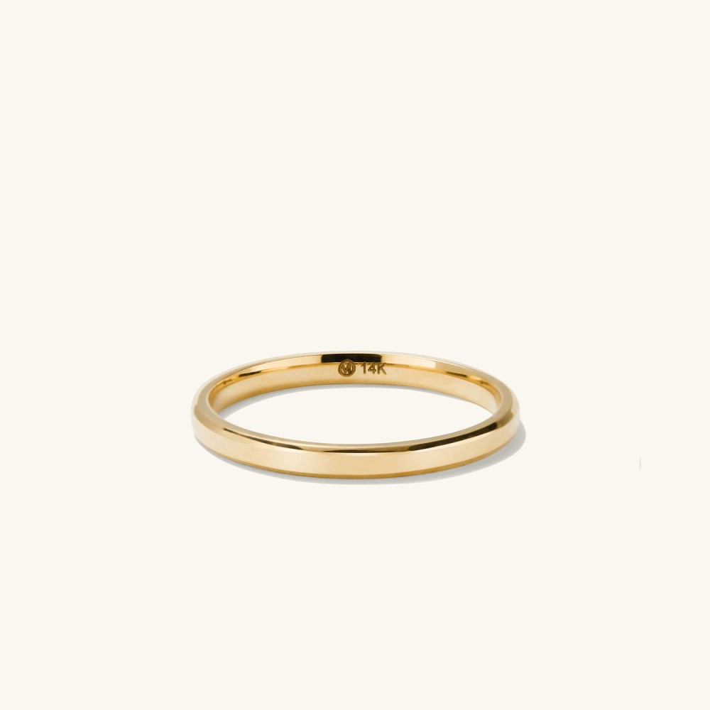 Mejuri 2mm Smooth Band - 14k Yellow Gold Canada Store